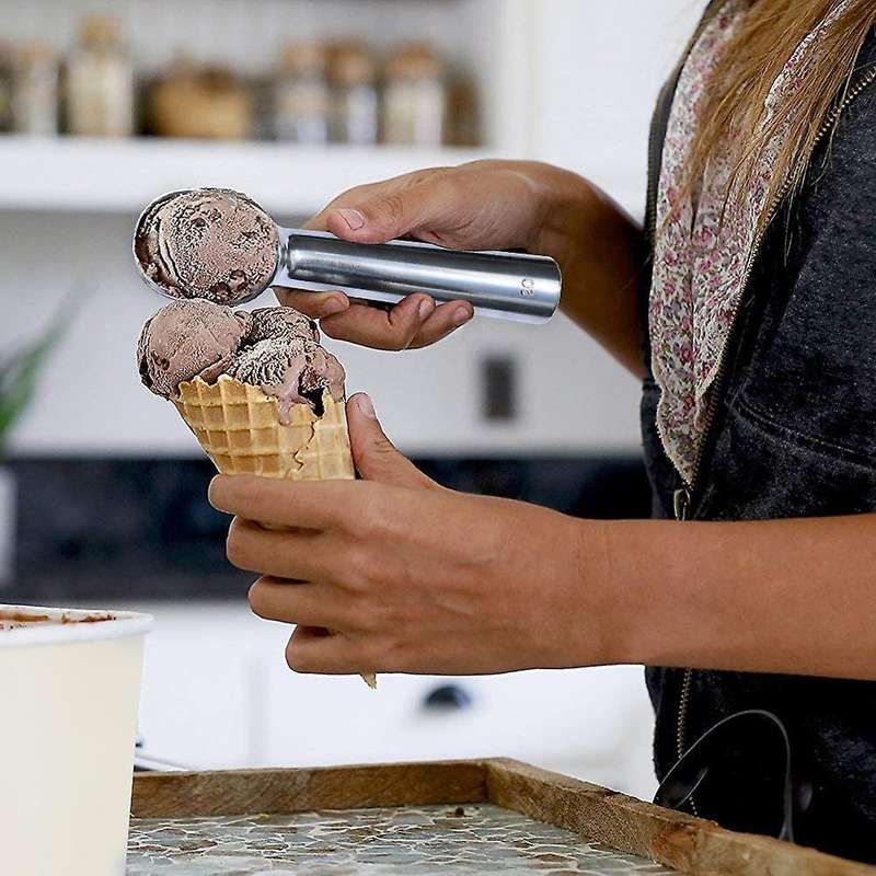 Nonstick Anti-freeze Aluminum Ice Cream Scoop,2 Oz Aluminum Ice Cream