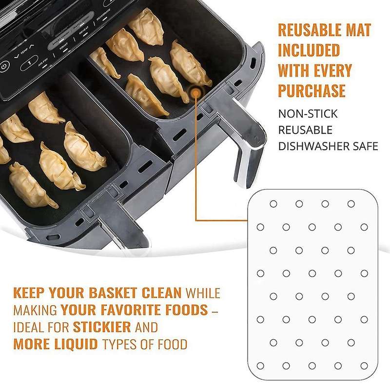 Air Fryer Parchment Paper Liners for Ninja Foodi Dual Air Fryer Dz201