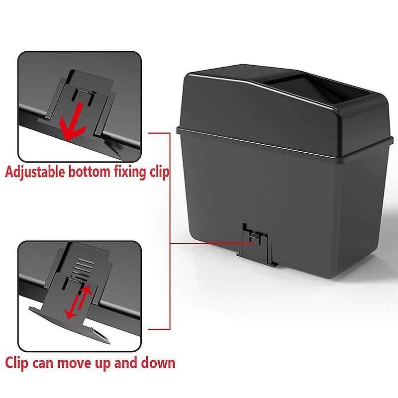 Car Trash Can with Lid Vehicle Can Garbage Organizer