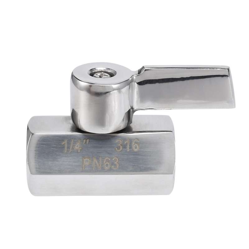 Stainless Steel(316) 1/4 Inch Npt Female X Npt Female Mini Ball Valve