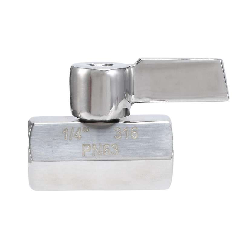 Stainless Steel(316) 1/4 Inch Npt Female X Npt Female Mini Ball Valve