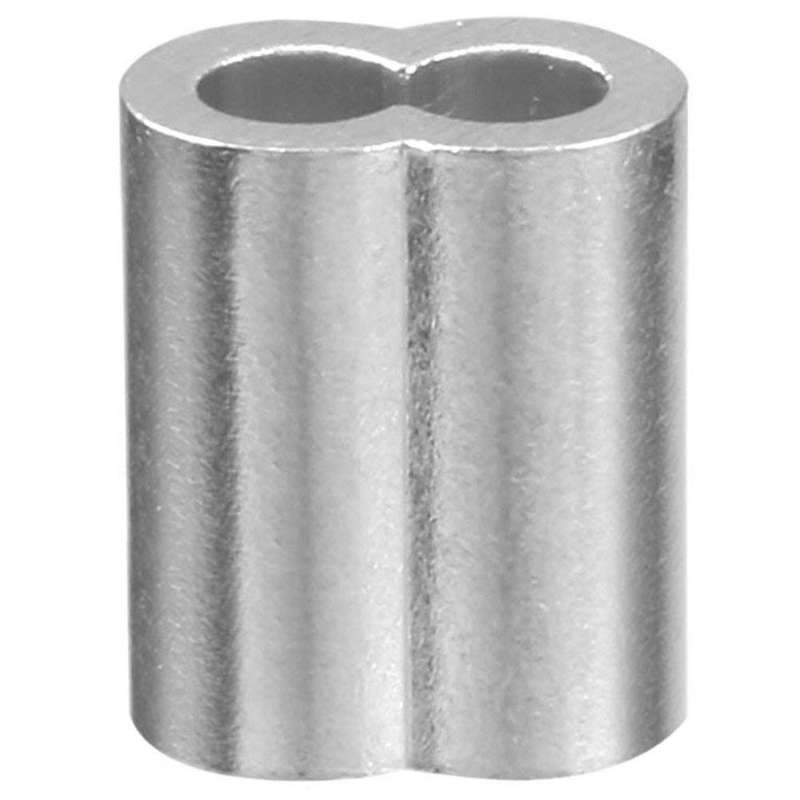 5/32 Inch (4mm) Diameter Wire Rope Aluminum Sleeves Clip 100pcs