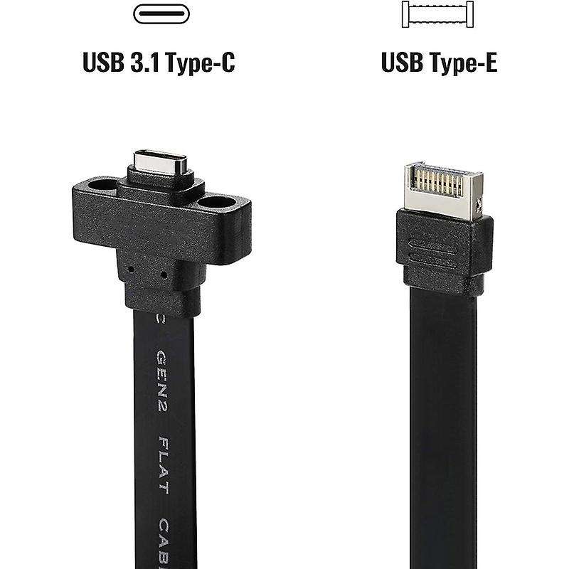 Usb 3.1 Type C Front Panel Header Extension Cable 50 Cm, Gen 2 Cable
