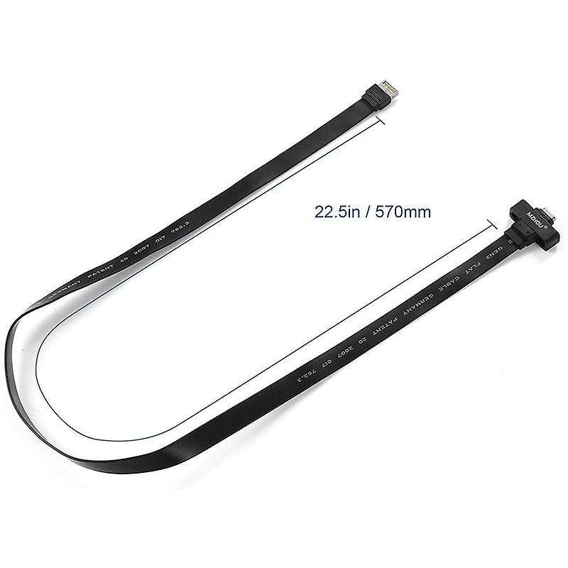 Usb 3.1 Type C Front Panel Header Extension Cable 50 Cm, Gen 2 Cable