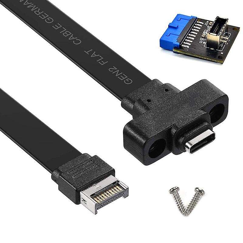 Usb 3.1 Type C Front Panel Header Extension Cable 50 Cm, Gen 2 Cable