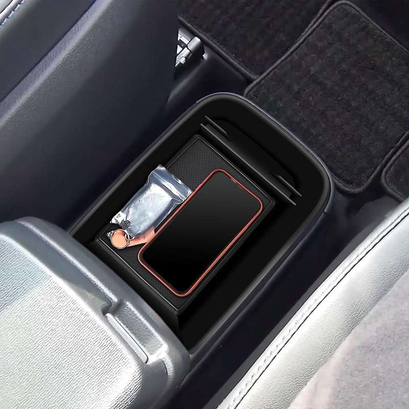 Car Central Front Storage Box for Toyota Noah/voxy 90 Series Black