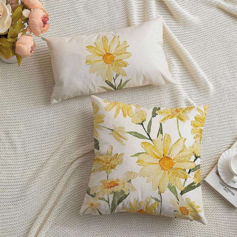 Summer Pillow Covers 18x18 Set Of 4 Throw Pillows for Couch Decor