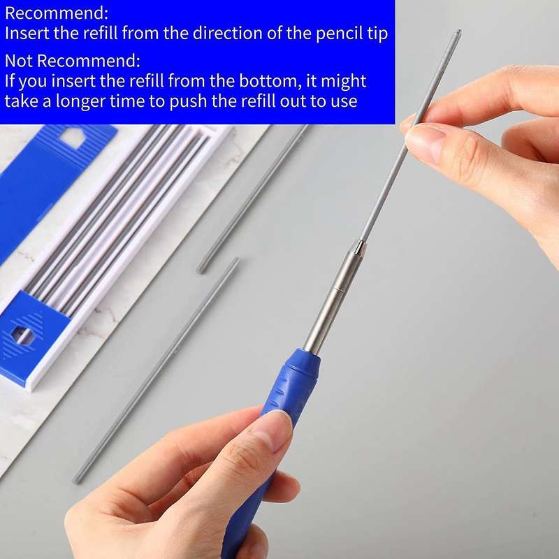 5 Packs Silver Streak Welders Pencil Set with Carbide Scriber Tool