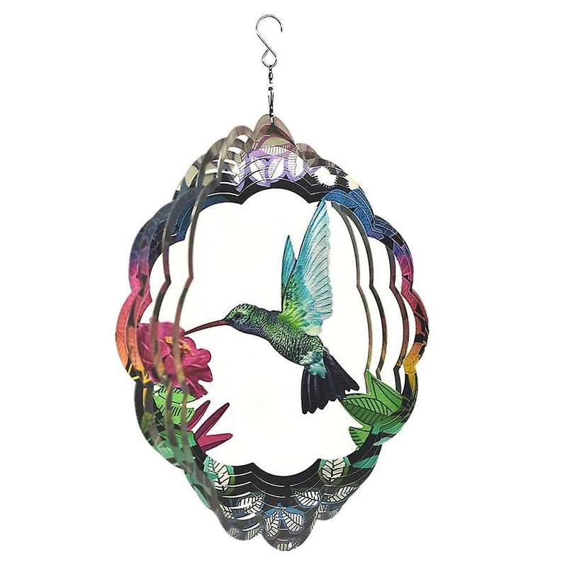 Stainless Steel Wind Spinner-3d Indoor Outdoor Garden Decoration