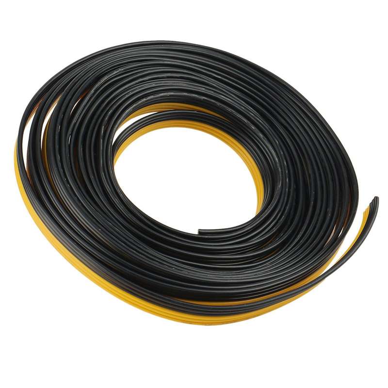 5m/roll 18awg Ul1007 6p Parallel Ribbon Flat Cable, Black+yellow