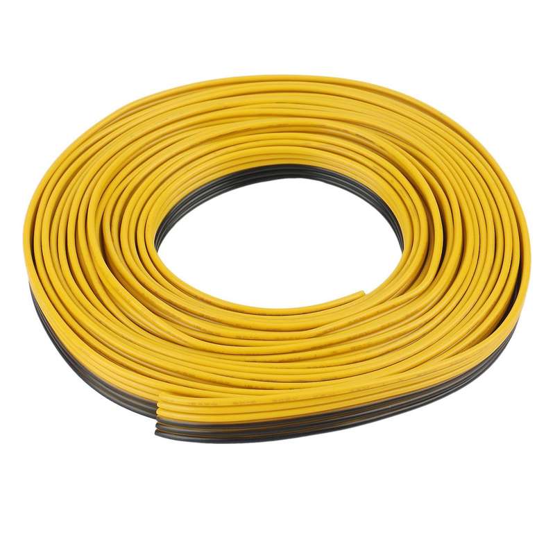 5m/roll 18awg Ul1007 6p Parallel Ribbon Flat Cable, Black+yellow