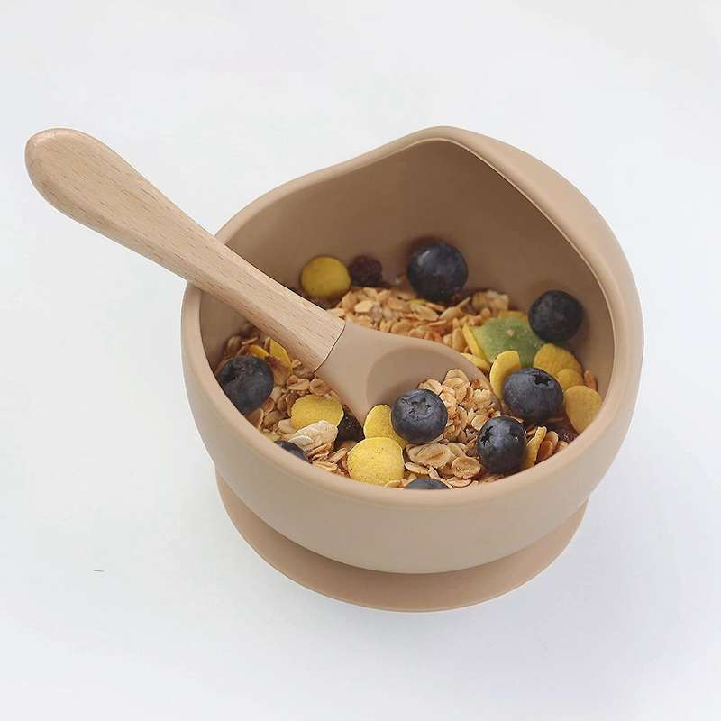 Silicone Baby Feeding Set,baby Bowl,silicone Bib,spoon,cutlery Set,1