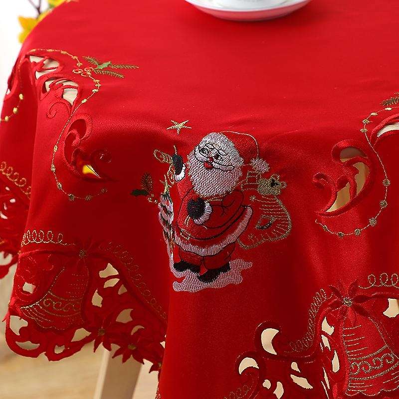 Christmas Embroidered Table Cloth,for Restaurant Dinning Party,33inch