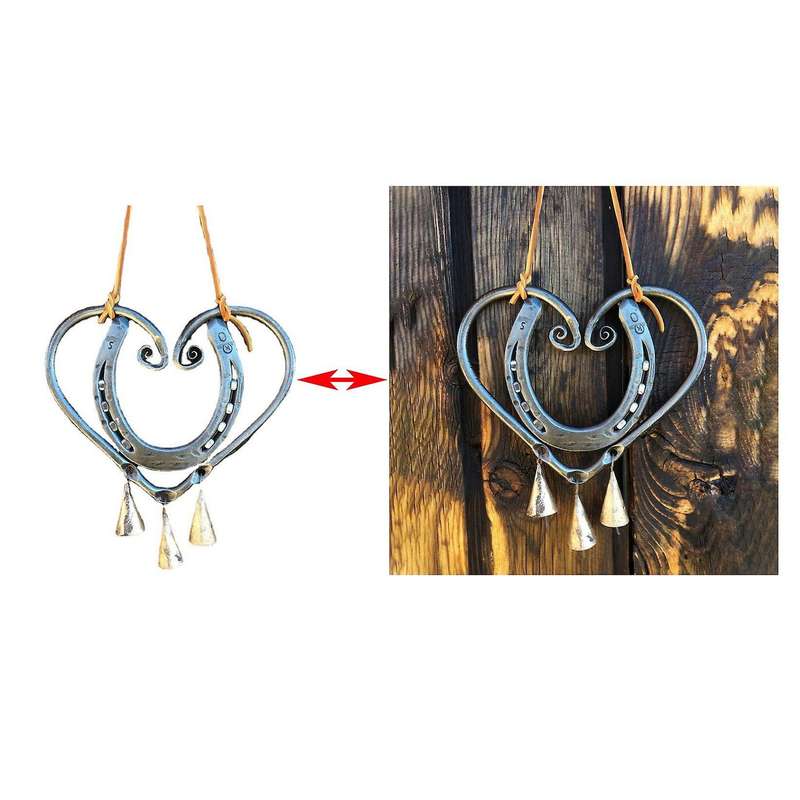 Steel Nail Wind Chime Iron Wind Chime Valentine's Day Decoration