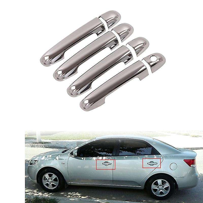 8pcs/set Car Abs Car Door Handles for Kia Forte 4dr Sedan 2009-2012