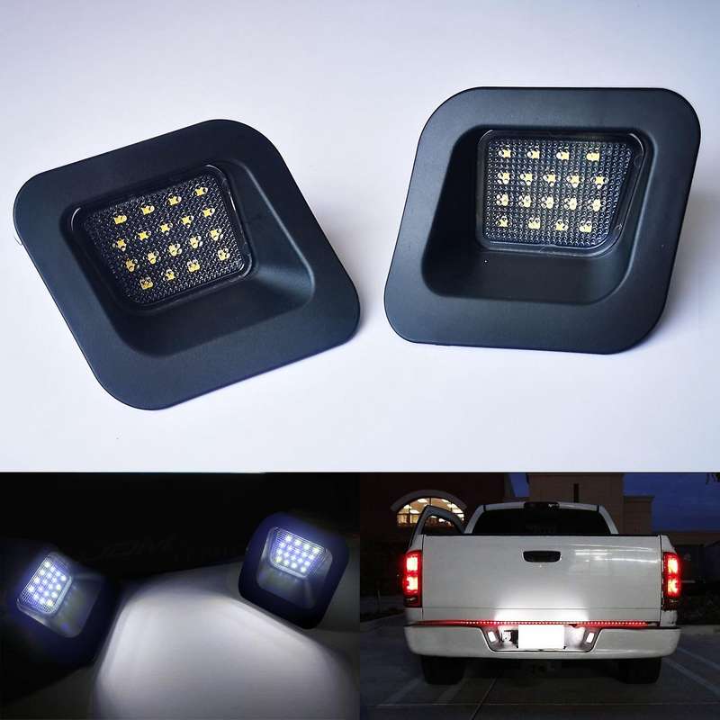 2pcs Led License Plate Light Canbus Lamp for Dodge Ram 1500