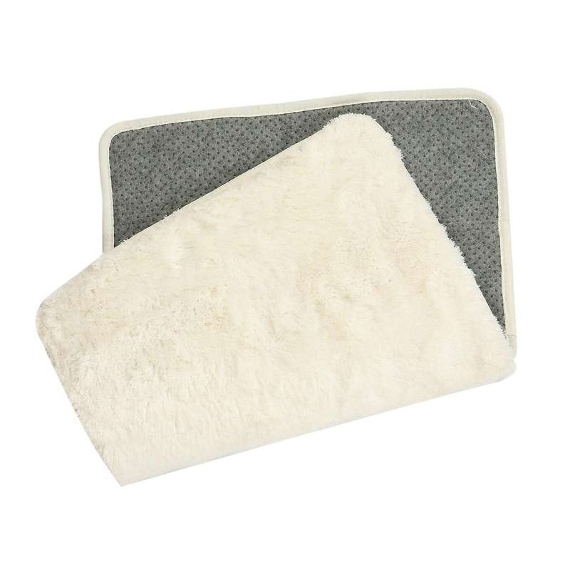 Long Hair Thick Carpet Ins Fresh Bedroom Bedside Blanket,creamy-white
