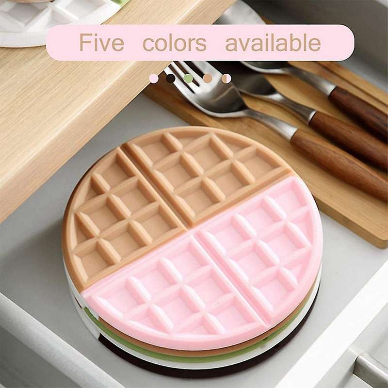 2pcs Silicone Pot Holders - Silicone Trivets for Hot Pots and Pans