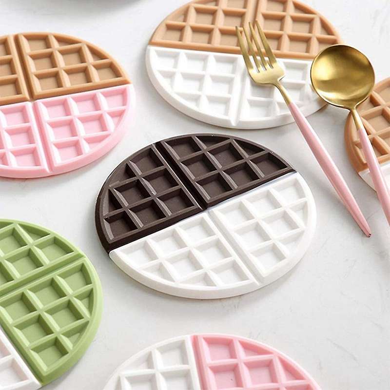 2pcs Silicone Pot Holders - Silicone Trivets for Hot Pots and Pans