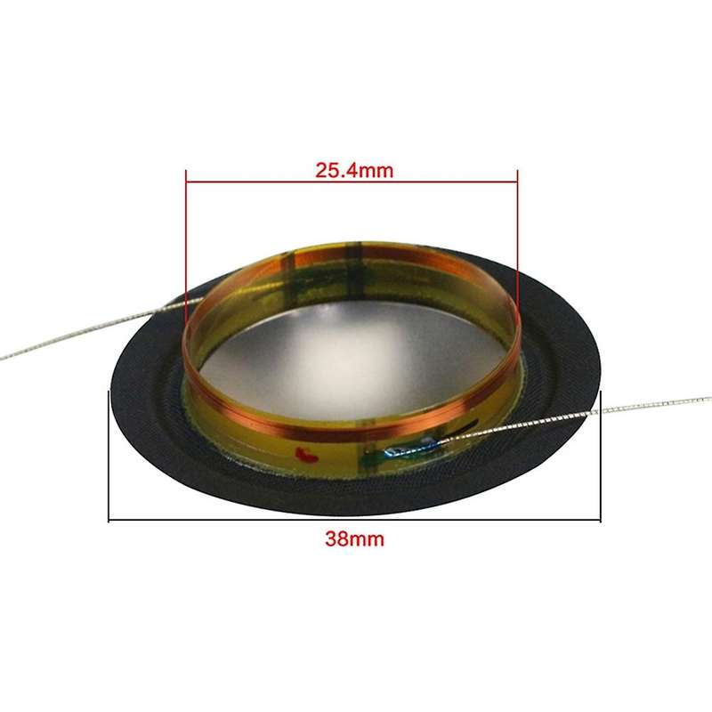 25.4mm 25 Core Tweeter Voice Coil Speaker Repair Film 8 Ohm 1 Pairs