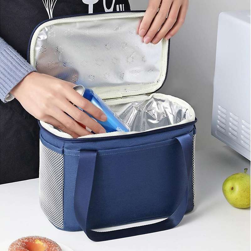 Multifunction Large Capacity Cooler Bag for Women Lunch Box Blue