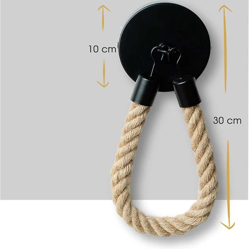 Nautical Rope Toilet Paper Vintage Wall-mounted Towel Rack Decor