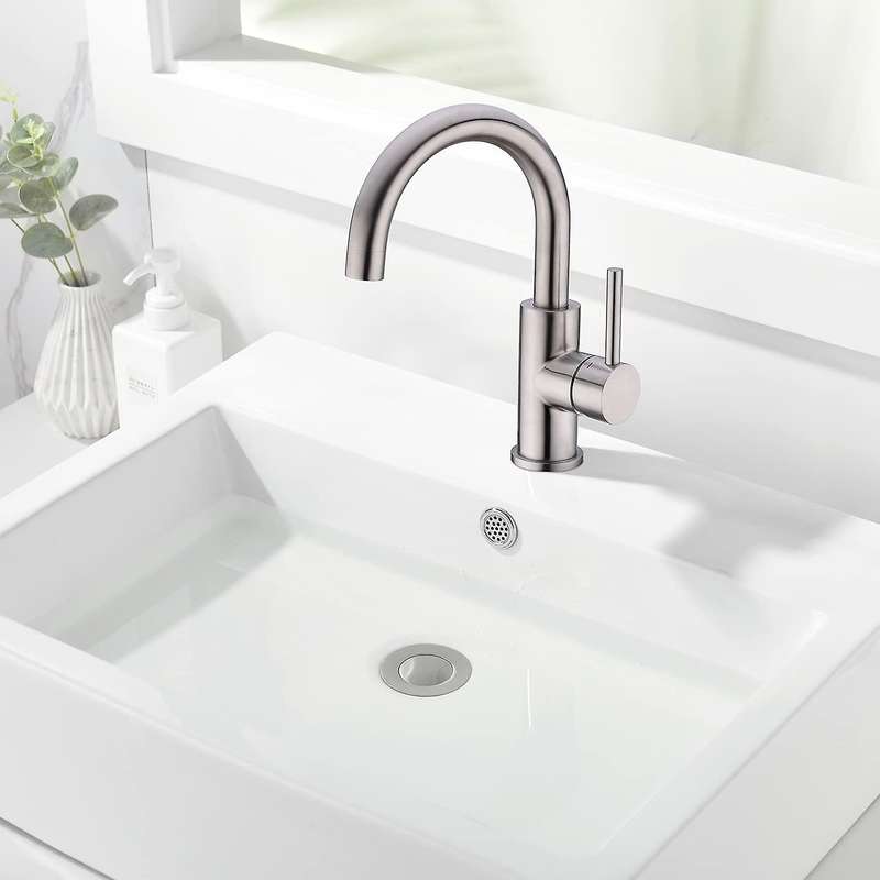 Basin Sink Waste Popup, Click Clack Sprung Plug with Overflow, Chrome