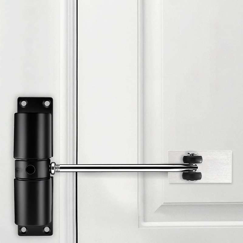 Simple Door Closer Household Automatic Hinge Mute Closer(white)