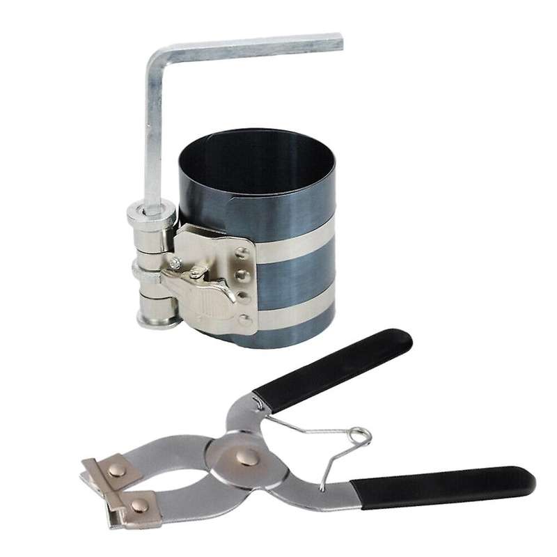 2pcs Piston Ring Compressor and Piston Ring Installer Pliers Tool