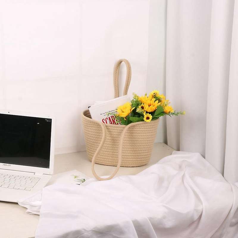 Woven Basket,for Farmhouse Wall Decor,cotton Rope Basket,for Organize