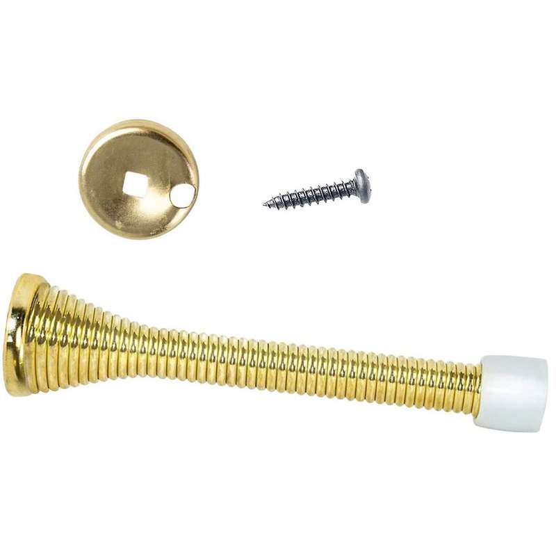 Spring Door Stops 3 Flexible Heavy Duty Spring Door Stopper (gold)