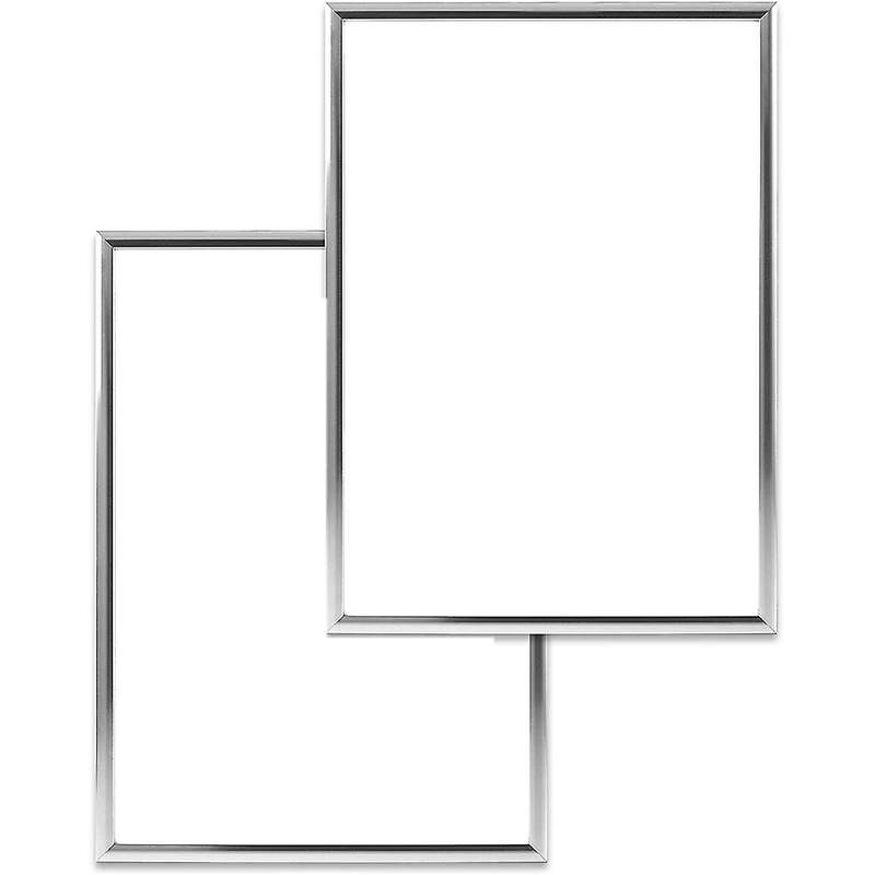2 Er A4 Silber Bilderrahmen,fr Familienfotos/poster,21x30 Cm