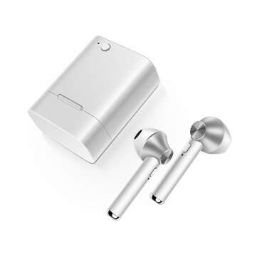 [True Wireless] TWS Dual bluetooth Stereo Dynamic Earbuds Handsfree Sport Earpho... (COLOR.: SILVER)