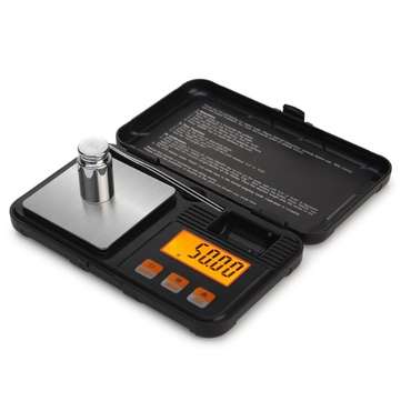 0.01g Portable Jewelry Scale Mini Baking Scale Kitchen Scale with Tool Box Carat Scale