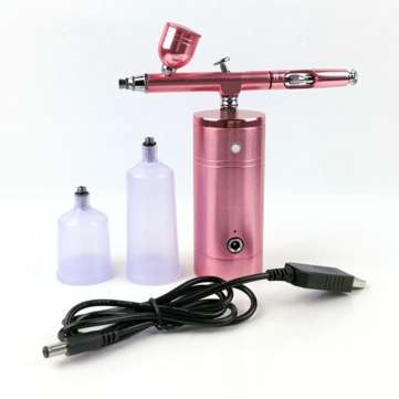 0.3mm Mini Spray Guun Action Air Brush Handheld Pistol Airbrush Pen Compressor... (COLOR.: ROSEGOLD)