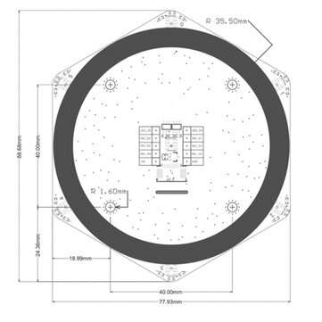 01Studio Microphone Array 6+1Mic Array Sound Source Localization Beamforming Speech Recognition K210