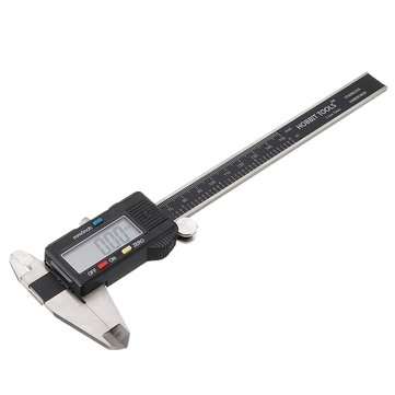 0-150mm Stainless Steel Electronic Digital Caliper LCD Vernier Caliper Gauge Micr... (COLOR1: BLACK)