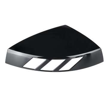 1 Pair Glossy Black Rear View Mirror Cap Cover Case Add on Side Mirror Car Modification For Audi A3
