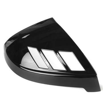 1 Pair Glossy Black Rear View Mirror Cap Cover Add On Case Side Mirror Car Modification For AUDI A4