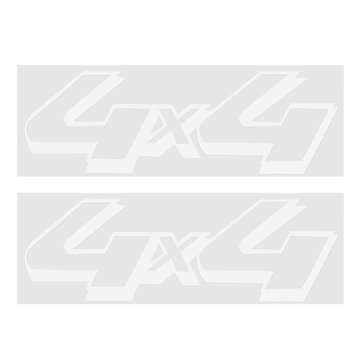 1 Paar Auto 4x4 Aufkleber Vinyl Sticker Tuning Decal 47x16.8cm Fr Ford F-150 (COLOR: WHITE)