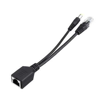 1 Pair POE Adapter Cable Tape Screened POE Switch Cable POE Splitter Injector Power Supply 12V Synth