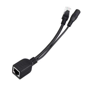 1 Pair POE Adapter Cable Tape Screened POE Switch Cable POE Splitter Injector Power Supply 12V Synth