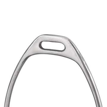 1 Pair Stainless Steel Double Bent Leg Safety Stirrups Horse Saddle Riding