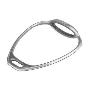 1 Pair Stainless Steel Double Bent Leg Safety Stirrups Horse Saddle Riding