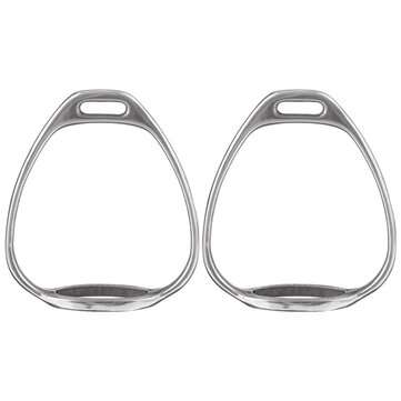 1 Pair Stainless Steel Double Bent Leg Safety Stirrups Horse Saddle Riding