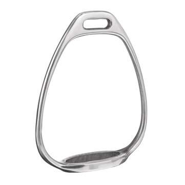 1 Pair Stainless Steel Double Bent Leg Safety Stirrups Horse Saddle Riding