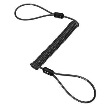 1.2M/1.5M Disc Lock Security Reminder Cable Motorcycle Scooter Bike ... (SIZE: 1.2M | COLOR.: BLACK)