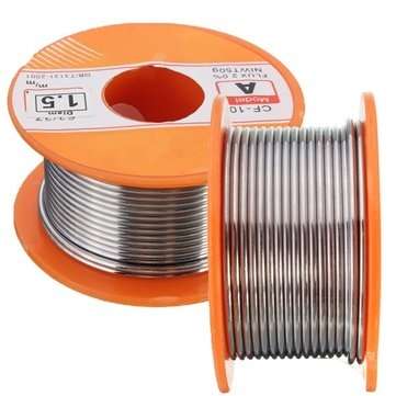 1.5mm 63/37 FLUX 2.0% Tin Lead Tin Wire Melt Rosin Core Solder Soldering Welding Iron Wire Roll