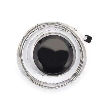 1.5M Round Tape Measure Ruler Automatic Telescopic Ruler PVC Black Tape Measure for Home Office Stat