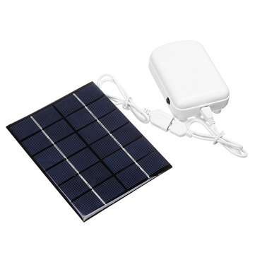 1.6L/min Solar Powered Air Pump Kit Portable 5W Solar Panel Oxygen Pump For Fish Tank